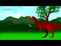 Dinosaurs Cartoons - Dinosaurs and Bee | Angry Allosaurus. GreenSpino