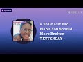 A To Do List Bad Habit You Should Have Broken YESTERDAY