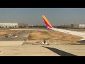 Southwest Airlines landing at Long Beach international Airport in 4K