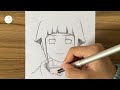 how to draw Hinata Hyuga from naruto || How to draw anime step by step || Drawing for beginners