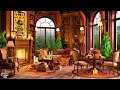 Cozy Coffee Shop Ambience & Smooth Jazz Music☕Relaxing Jazz Instrumental Music to Work, Study, Focus