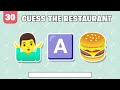 Fast Food Restaurant Emoji Challenge: Can You Guess Them All? 🍔🍟