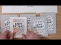 Turn a Full 6x6 Paper Pad into A HUGE Pile of  Birthday Cards! Quick, Easy and Cute Handmade Cards!