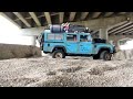 1/10 Scale RC4WD & BRX02 Chassis LAND ROVER DEFENDER Sand Off-road adventure driving 4X4 RC Car