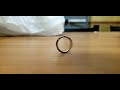 Spinning titanium ring