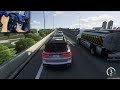 BMW X7M Street Racing Through Traffic - Assetto Corsa - Thrustmaster T300RS Gameplay