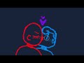 heart 💙 to ❤️ heart (looped animation) ( tf2 )