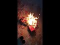 Firing remaining crackers slowmo