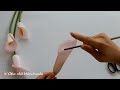 How To Make Calla Lily Paper Flower / Paper Flower / Góc nhỏ Handmade
