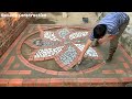 Brick Floor Design | Unique Tile Floor Design Ideas In The Garden As A Play Area