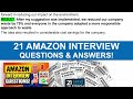 AMAZON INTERVIEW QUESTIONS & ANSWERS for 2024!