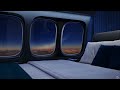 Private Jet Nighttime Experience | Airplane White Noise to Sleep