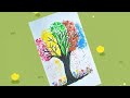 Abstract Tree Painting for Beginners | Vibrant Acrylic Art V22