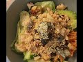 Lunch today, Cooked Salmon Poke Bowl with Crunchy Salmon Skin Topping. Yum! *Subscribe* #healthy