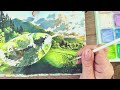 Unlock the Magic of Ghibli Landscape Painting with Himi Gouache
