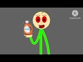 Baldi (Ricardo Stickman in baldi form) needs bleach for his eyes