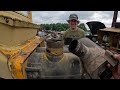 John Deere 450G restoration transmission install and we jump into a big mess with the blade.  Part 4