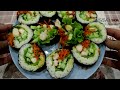 Kimbap with shrimp - delicious Korean roll