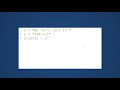 Python Coding Class 1: Strings and Variables