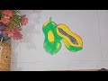 How to draw papaya step by step  easily