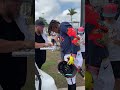 Acuña Jr. Broke His Bat During Practice, Signs It and Gifts It To a Kid #Braves #MLB