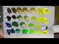 How to mix green acrylic paint