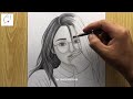 How to draw a Beautiful Girl with Glasses step by step | A Cute Face - Drawing Tutorial | #drawing
