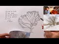 Winter Tree Drawing Tutorial