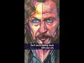 Painting Sirius Black with Watercolor on one side and Gouache on the other