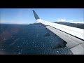 Qantas Boeing 737 fantastic view when landing in Wellington