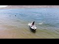 Peter Miguelez riding Jet Ski at Lake Perris