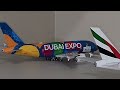 4K - Emirates Airbus A380 A6-EVC Gemini Jets G2UAE1207 Scale 1:200 Unboxing