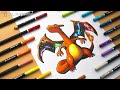 Drawing Galaxy Charizard (Pokemon) Time-lapse | JMZ Illustrations