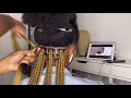 How to: Boxbraids Tuck In Method in coloured extensions.