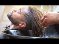 YOU WON'T NEED THERAPY AFTER WATCHING THIS: LUXURY, RELAXING SHAMPOO🫧🚿ASMR SALON #1🧘🏾‍♂️😌💤🫧🚿