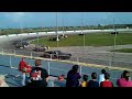 Race Car almost rolls over during crash, Punta Gorda Speedway 7/9/11