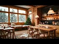Cozy Scandinavian Coffee Shop Ambiance with Crackling Fireplace 🔥 | 3 Hours of Relaxing Lofi Hip Hop