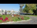 View from the Muzeon Park to the statue of Peter l and the Temple