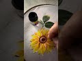 Beautiful sunflower painting on cotton cloth #handpaintedsuitdesign #like , share and subscribe 🙏