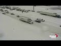 Drivers stuck along major Toronto-area highways as historic winter storm blasts southern Ontario