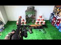 Unpacking special forces weapon toys, M416 assault rifle, RPG launcher, Barrett sniper rifle, Glock