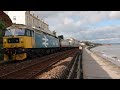 Sir Nigel Gresley Steam Train Through Dawlish with Ultra Slow-motion