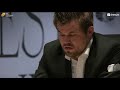 Magnus Carlsen Reacts to Nepomniachtchi's Bishop Blunder in World Chess Championship 2021