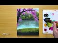 How to Paint Lake Scenery / Acrylic Painting for Beginners