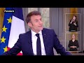 MACRON planque sa montre de luxe en pleine interview