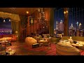 Cozy Jazz Music & New York Bookstore Cafe Ambience 4K ☕ Smooth Piano Jazz Music to Relax