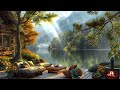 Smooth Jazz Instrumental for Relax, Study ☕ Sweet Piano Jazz Music at Outdoor Coffee Shop Ambience