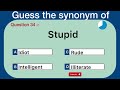 I  DARE you to GUESS all ANSWERS of this SYNONYM QUIZ | SYNONYM QUIZ with ANSWERS #trending