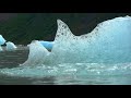 8hr - Calming Glacier Floating in Alaska 4K - Water lapping sleep Sounds  -- Alaska Nature Sounds