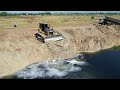 Ep.11 Good Job With Mighty Plowing Power Dump Trucks & Dozer Skills To Fix Landslide Problems